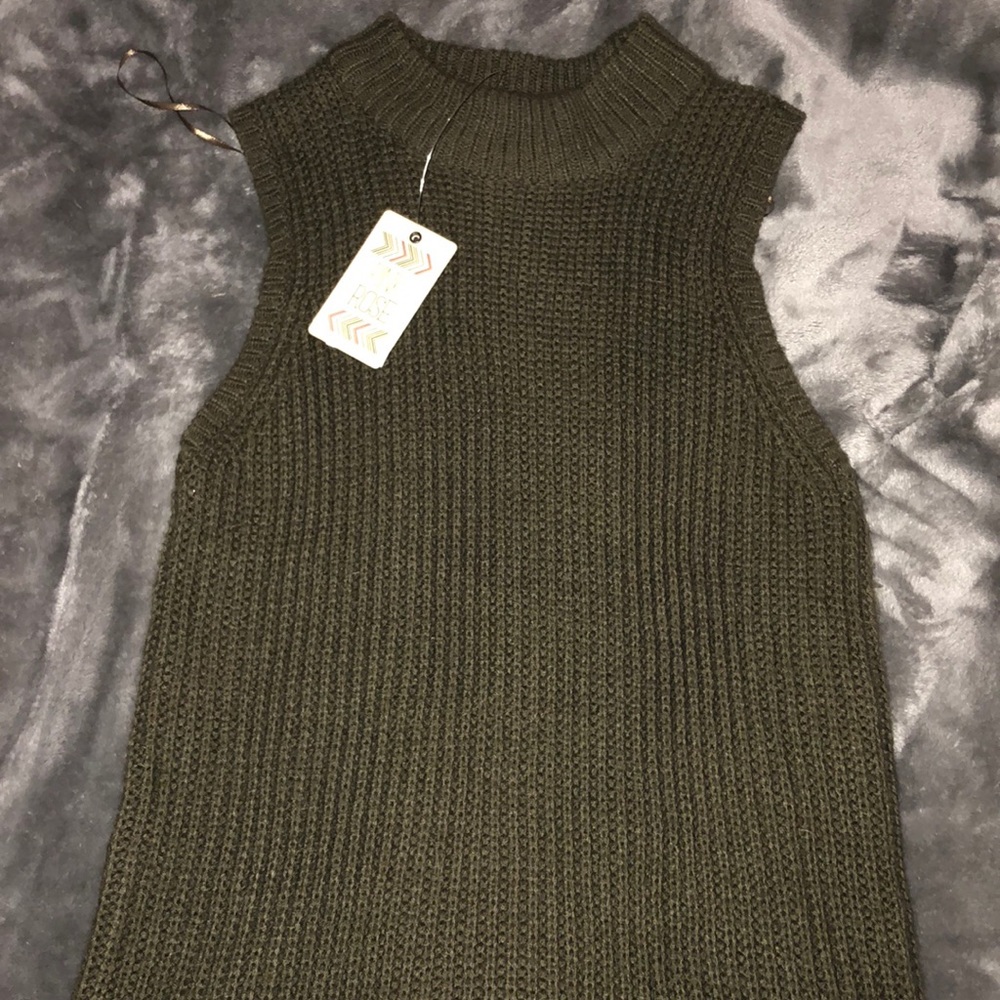 Green Sweater dress